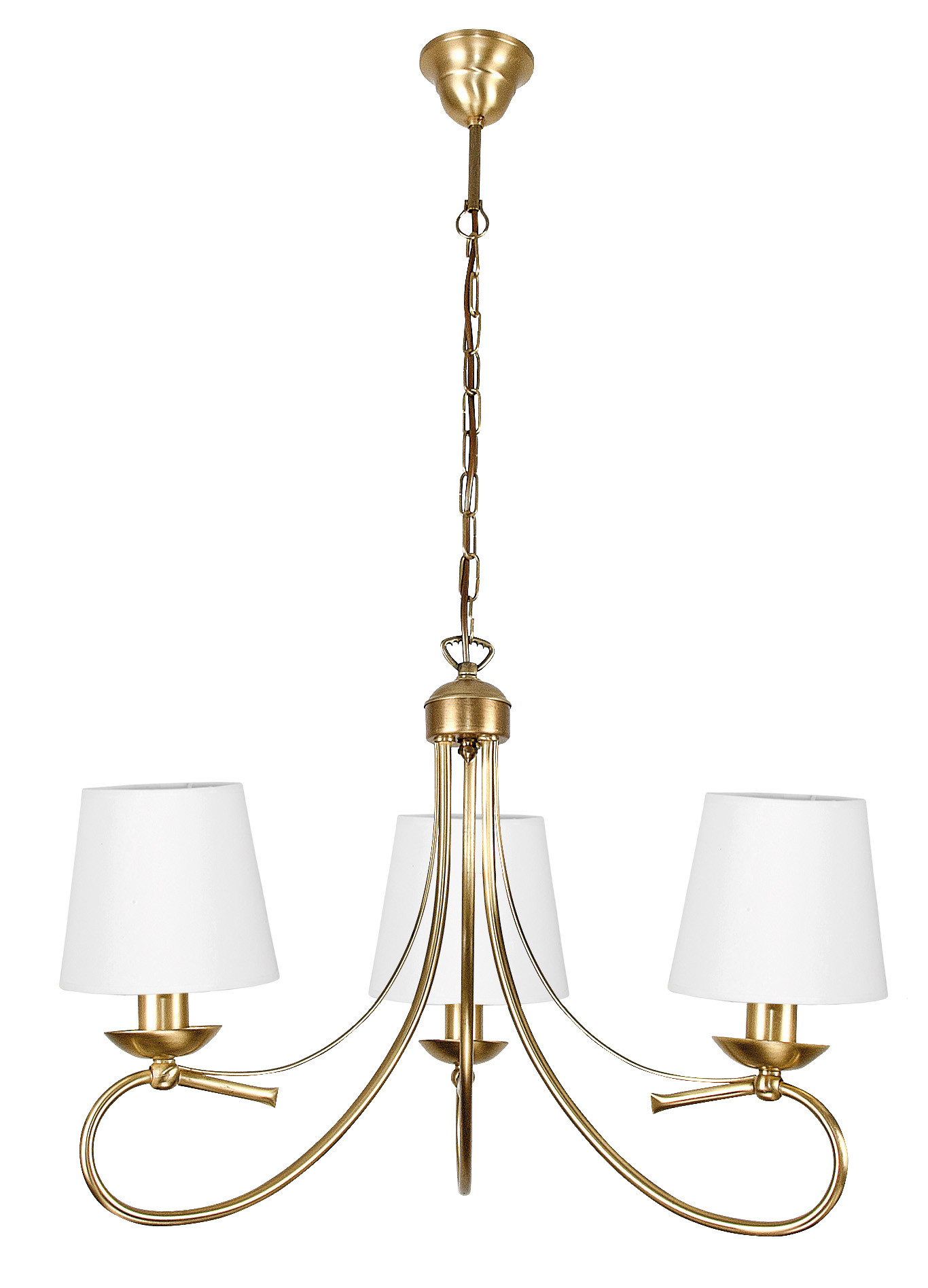 Lampa wisząca EDYLIT glamour złota elegancka 3xE27 AIDA II 7-522