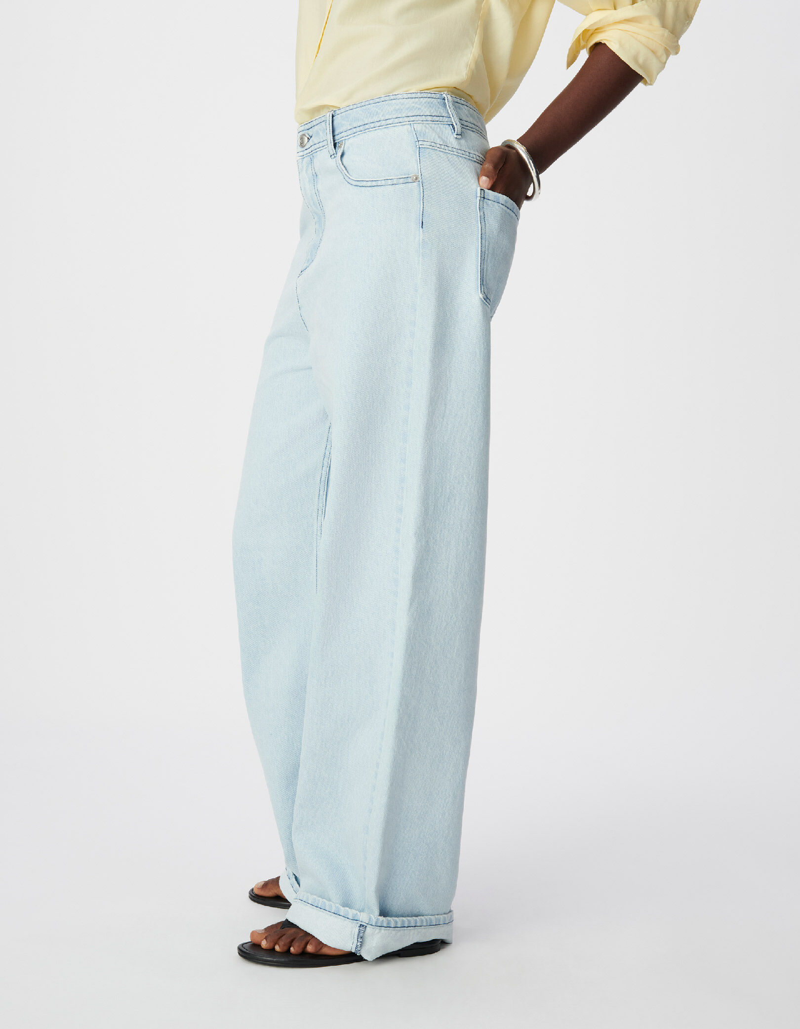 Jean large bleu Chisa Femme