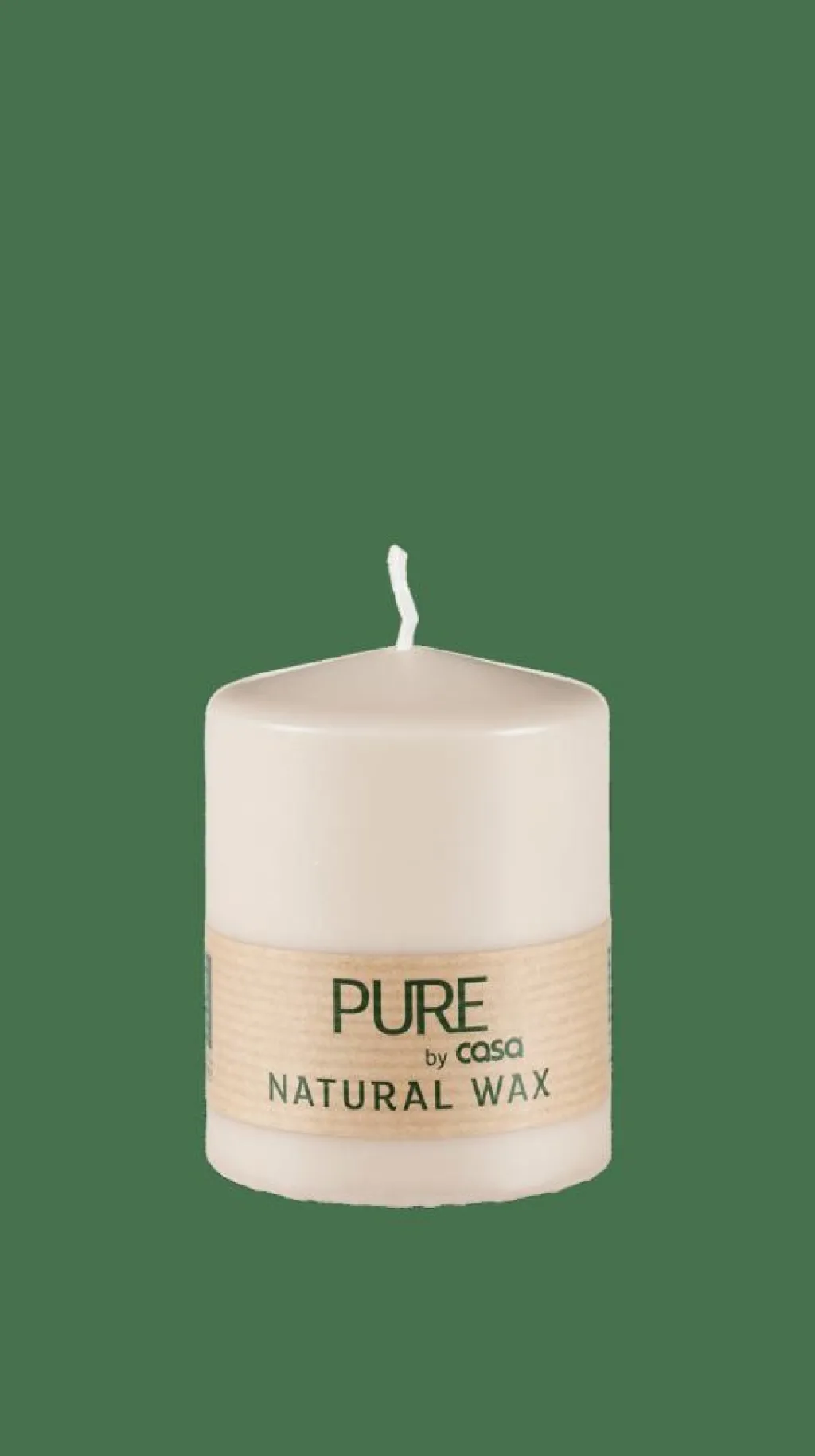 Bougies^CASA PURE Bougie Cylindrique Brun Clair