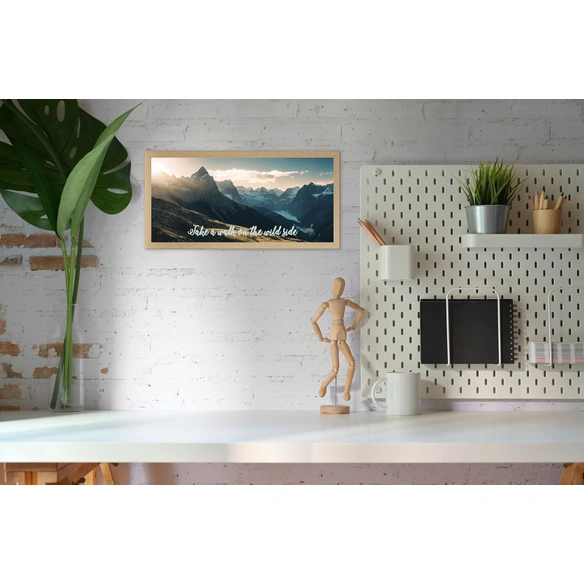 Gerahmtes Bild, ca.23x49 cm, Motiv 23949