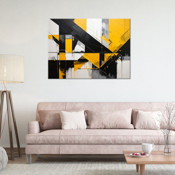 Obraz do salonu sypialni biura loftu, Geometryczne formy abstrakcja 30x20