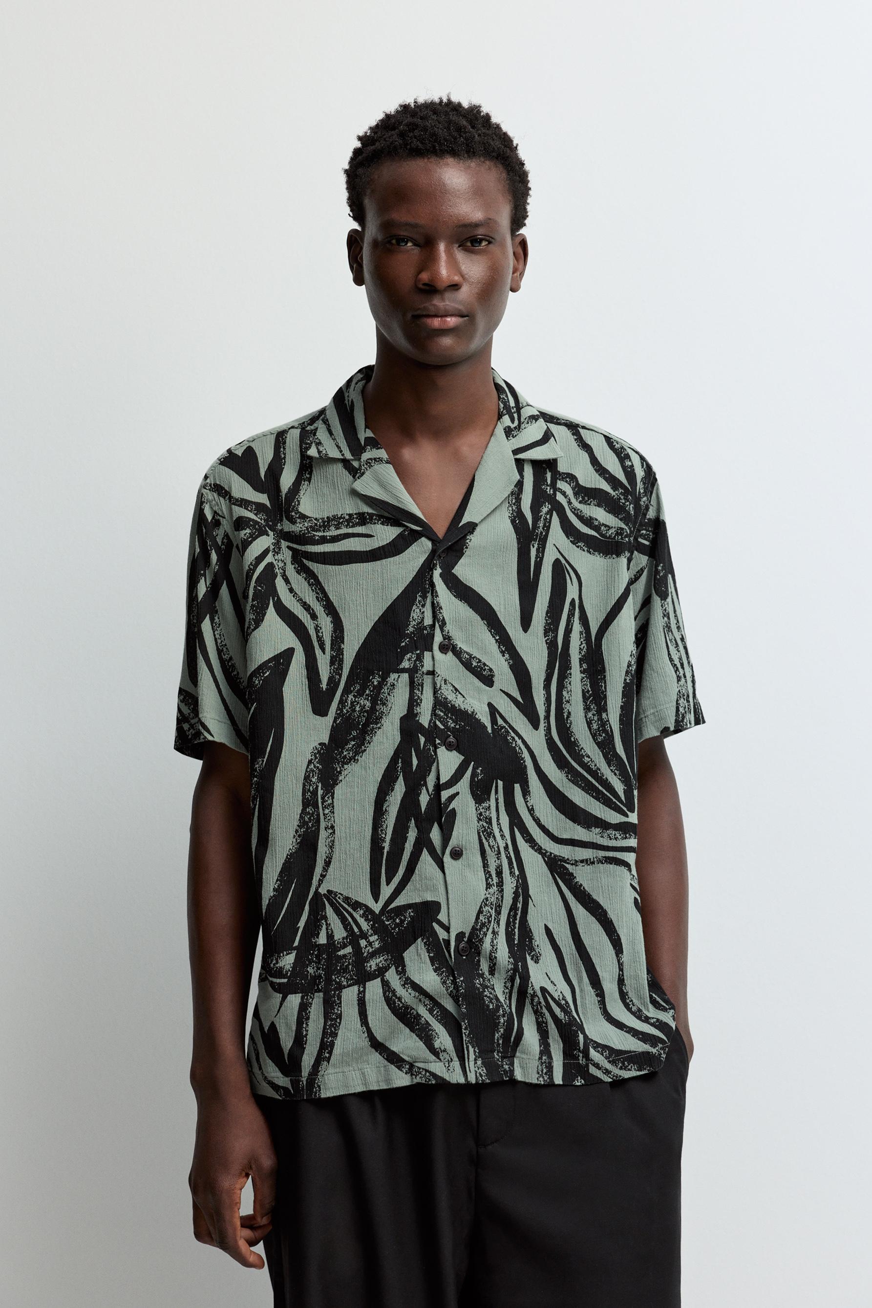 Camisa estampada textura