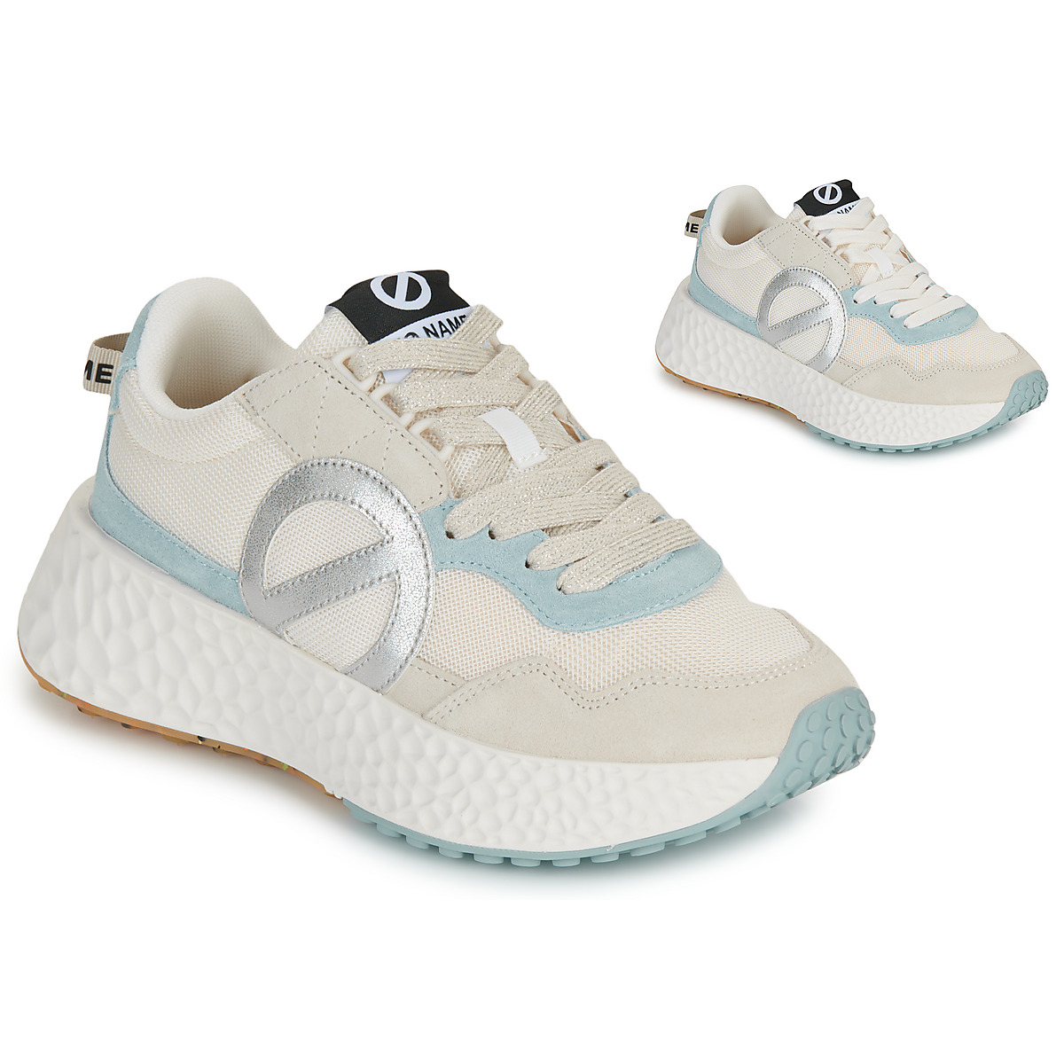 No Name - CARTER JOGGER W - Beige / Blue