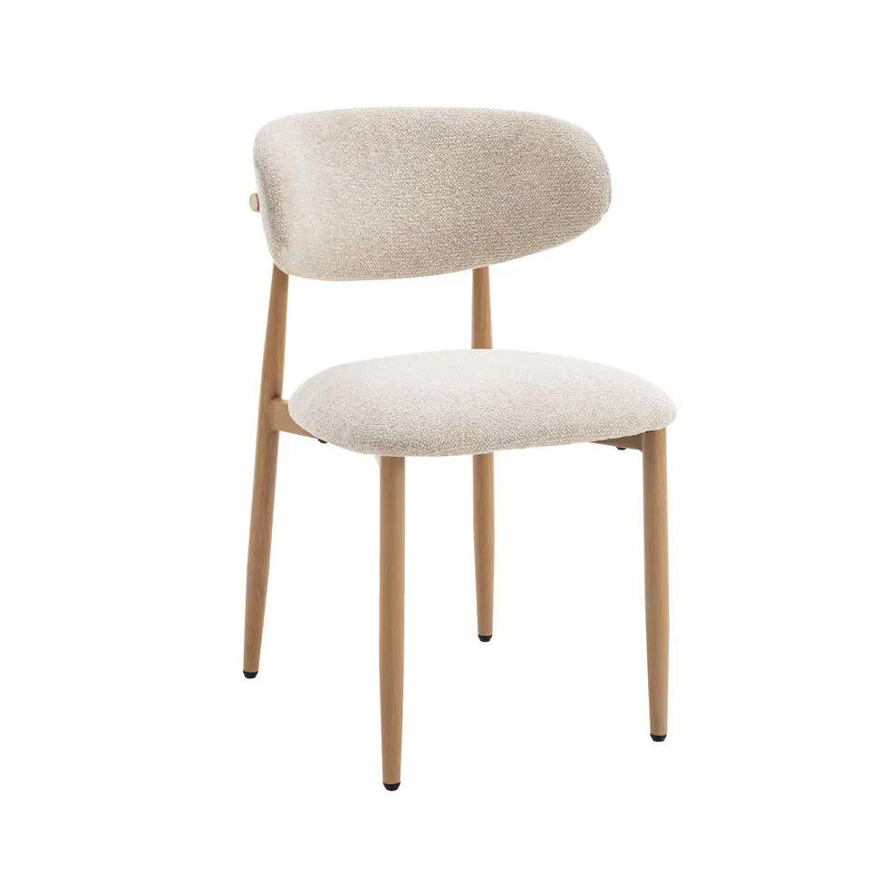 Celia Eetkamerstoelen Beige Naturel - Set van 4