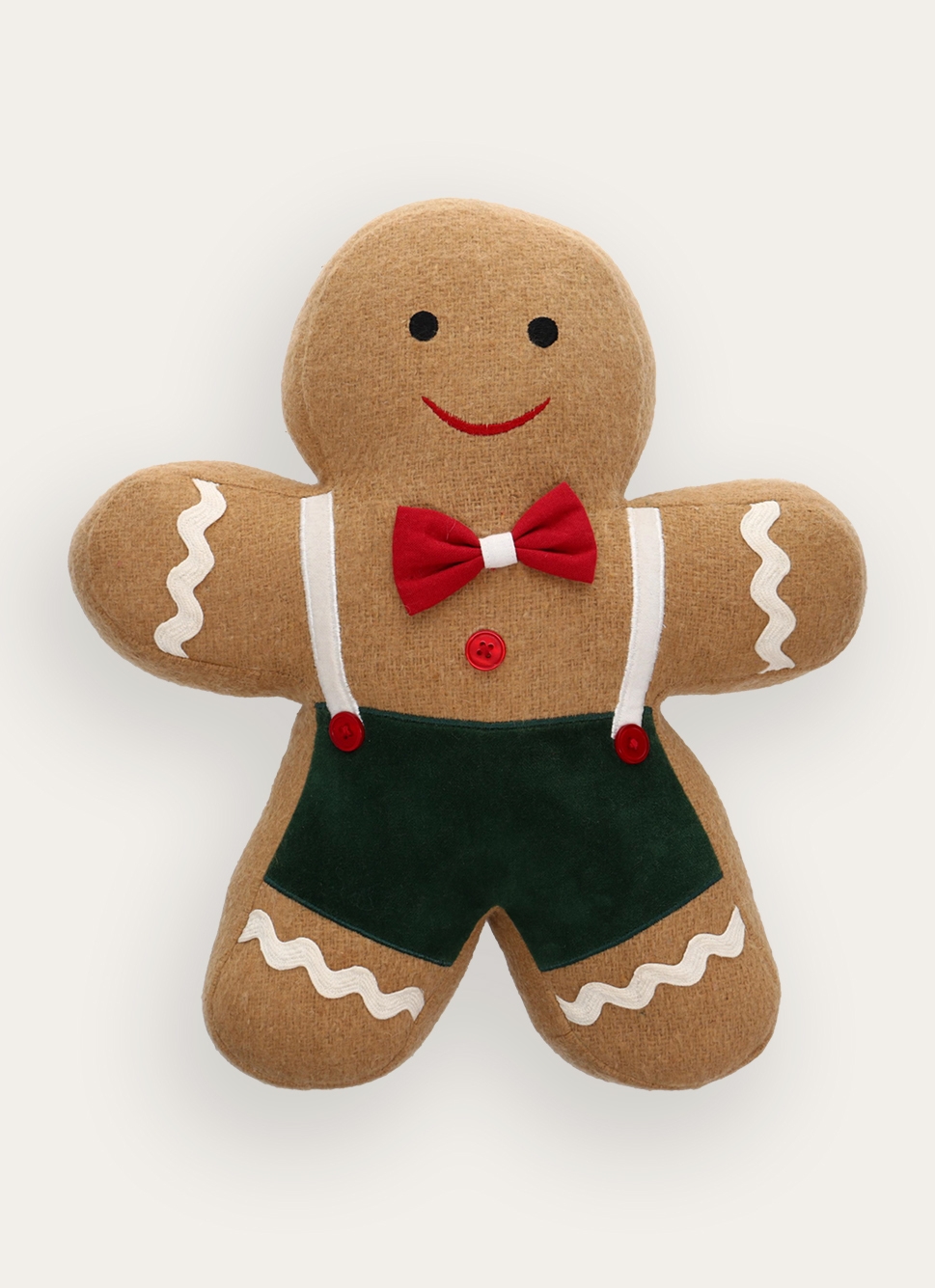 COUSSIN EN FORME DE PETIT BONHOMME PAIN D'ÉPICES MULTICOLORE