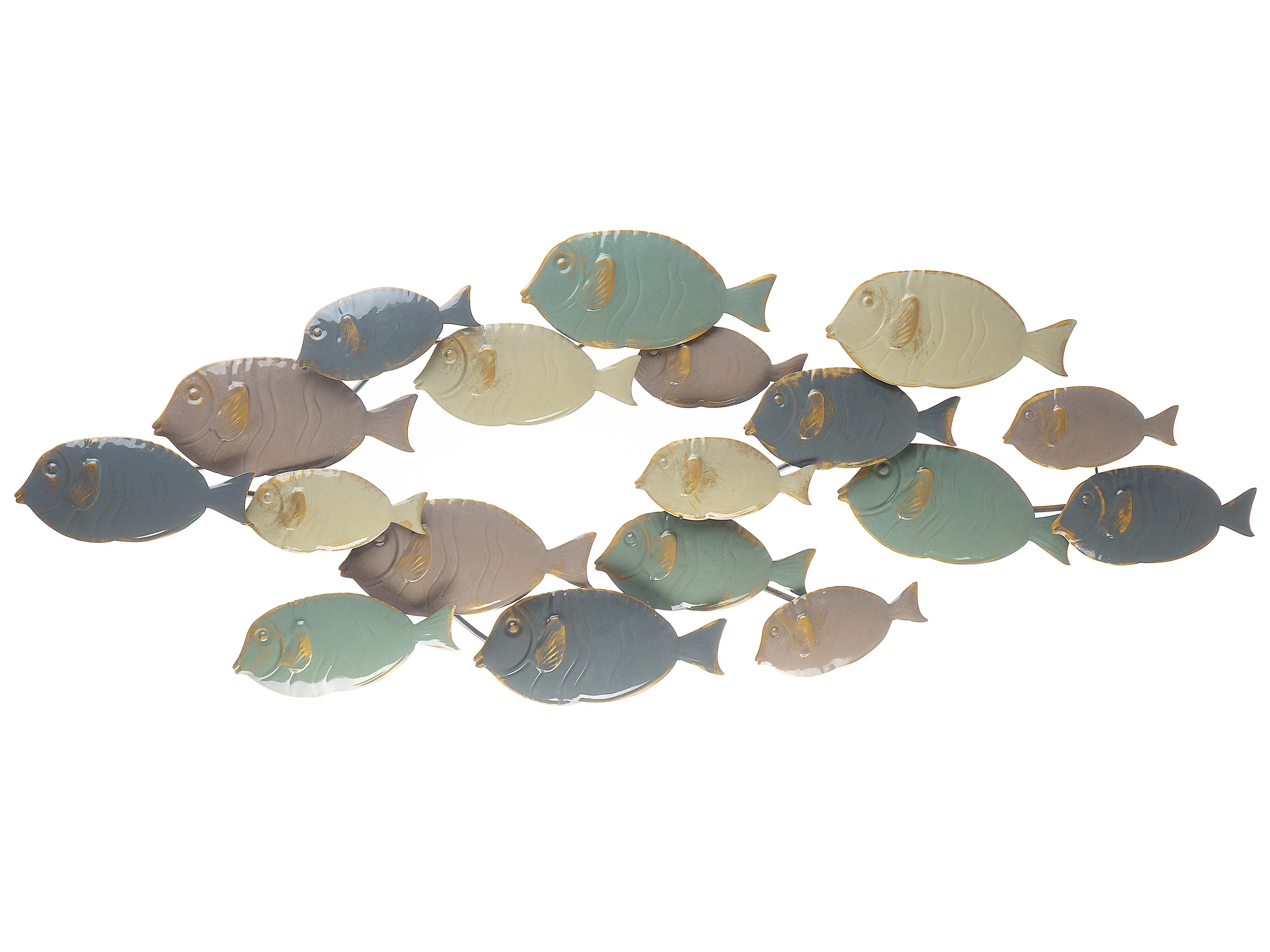 Wall Decor Fish FERMIUM Metal 47 cm Multicolour
