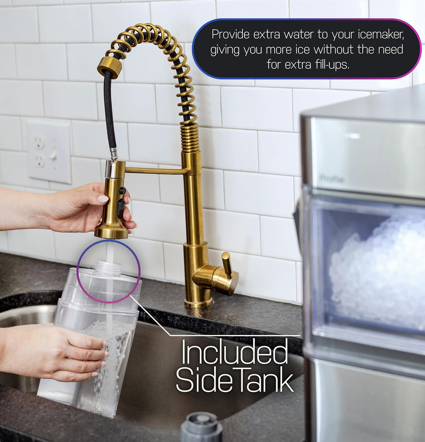 GE Profile Opal 2.0 with 0.75 Gallon Tank, Chewable Crunchable Countertop Nugget Ice Maker