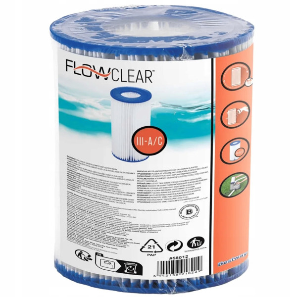 Filtr Bestway Wkład Filtrujący III do Pompy Basenowej Flowclear58012
