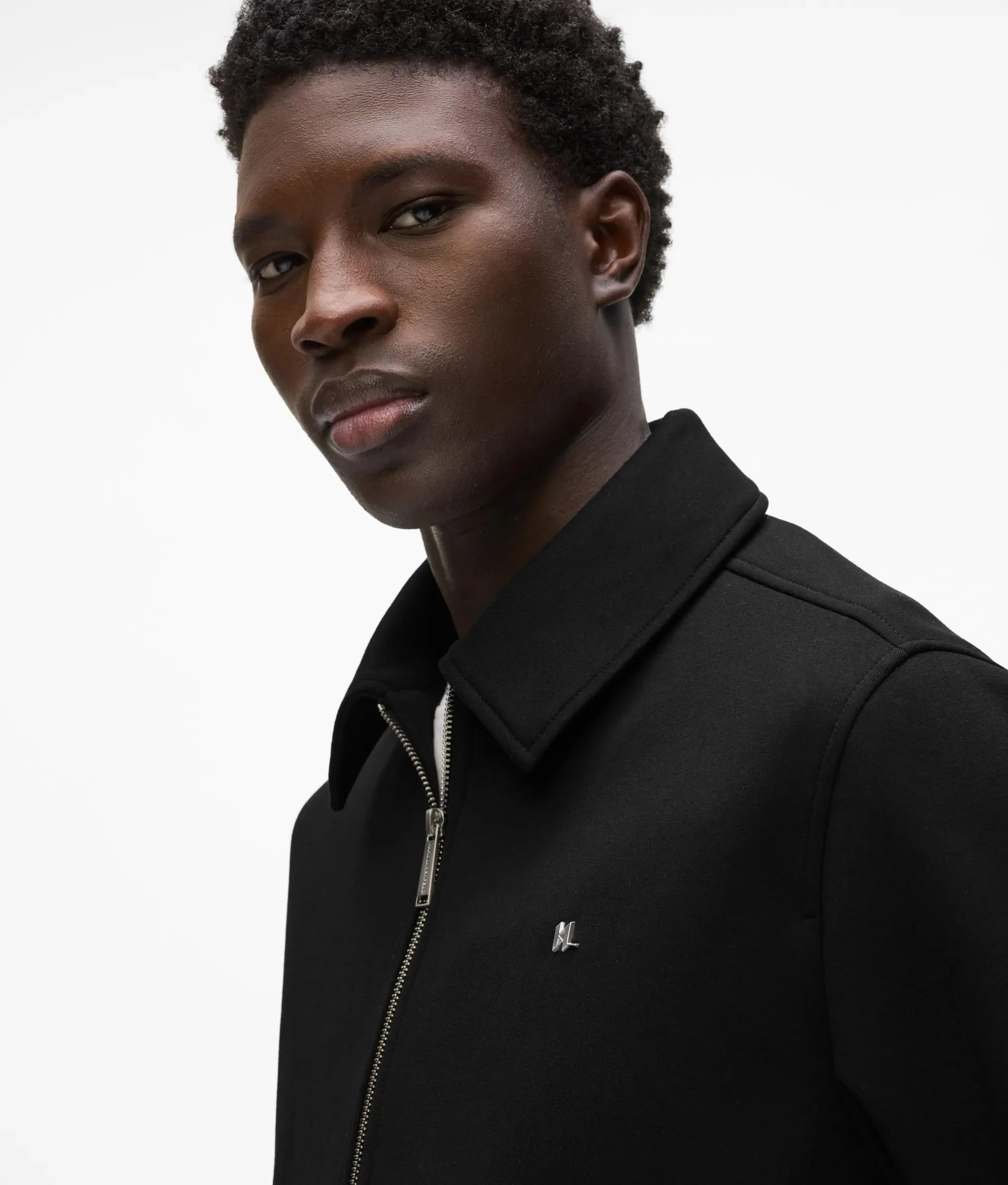 Veste en punto à fermeture zippée