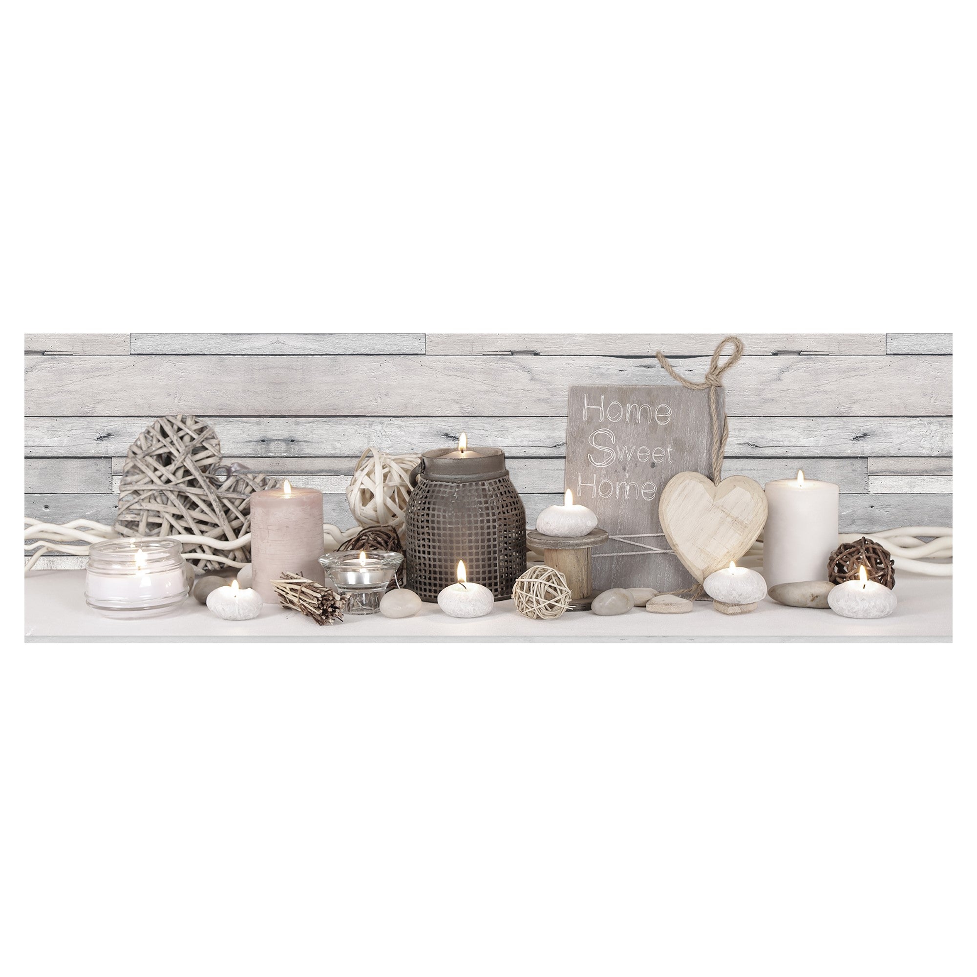 Art for the Home Canvas LED - Sweet Cosy Home - 30x90cm