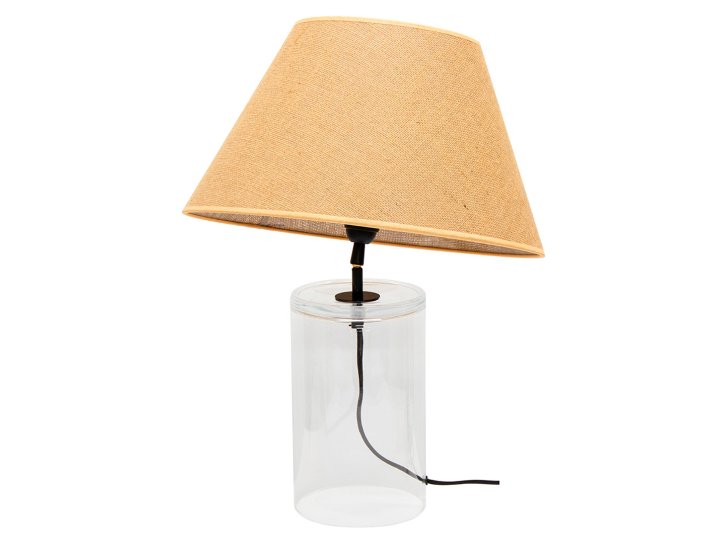 Lampa stołowa Vaso Jute tkaninowa beżowa
