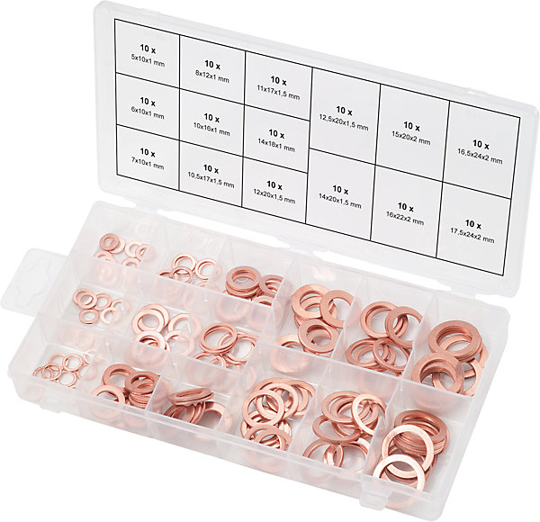 KS Tools - 970.0040 - Assortiment de joints cuivre x150