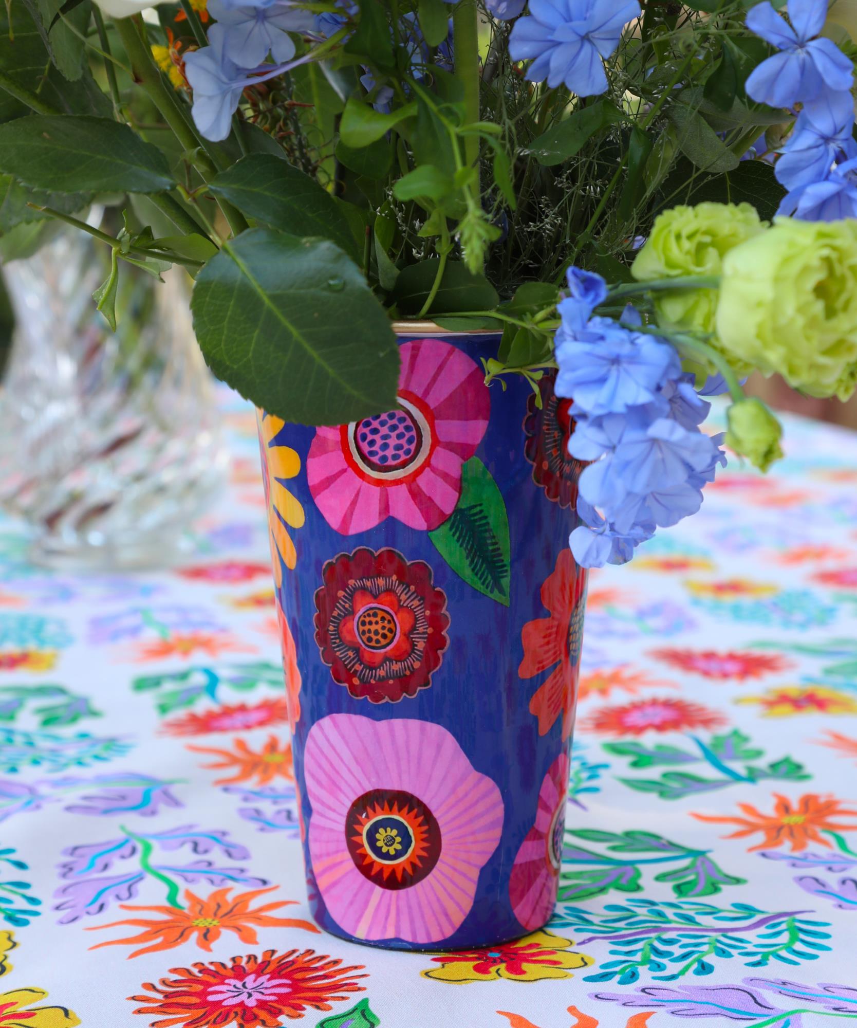 Vase Fleuri - Métal