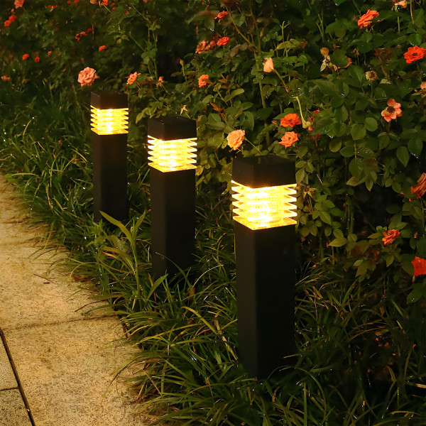 Lampa ogrodowa słupek solarny wbijany czarny 40 cm LED 0.06W IP44 Eko-Light
