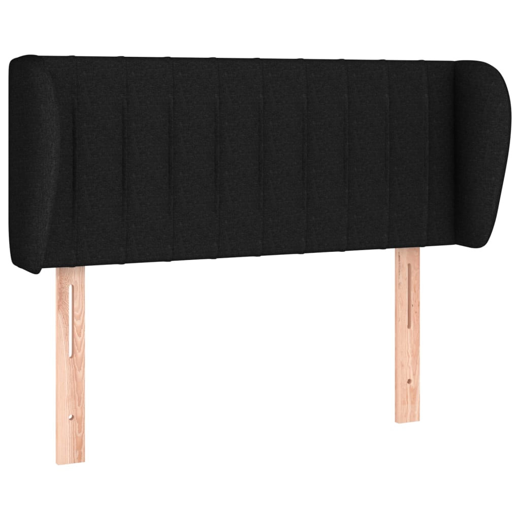 Wezgłowie Czarny 83 x 23 x 78/88 cm Tkanina vidaXL