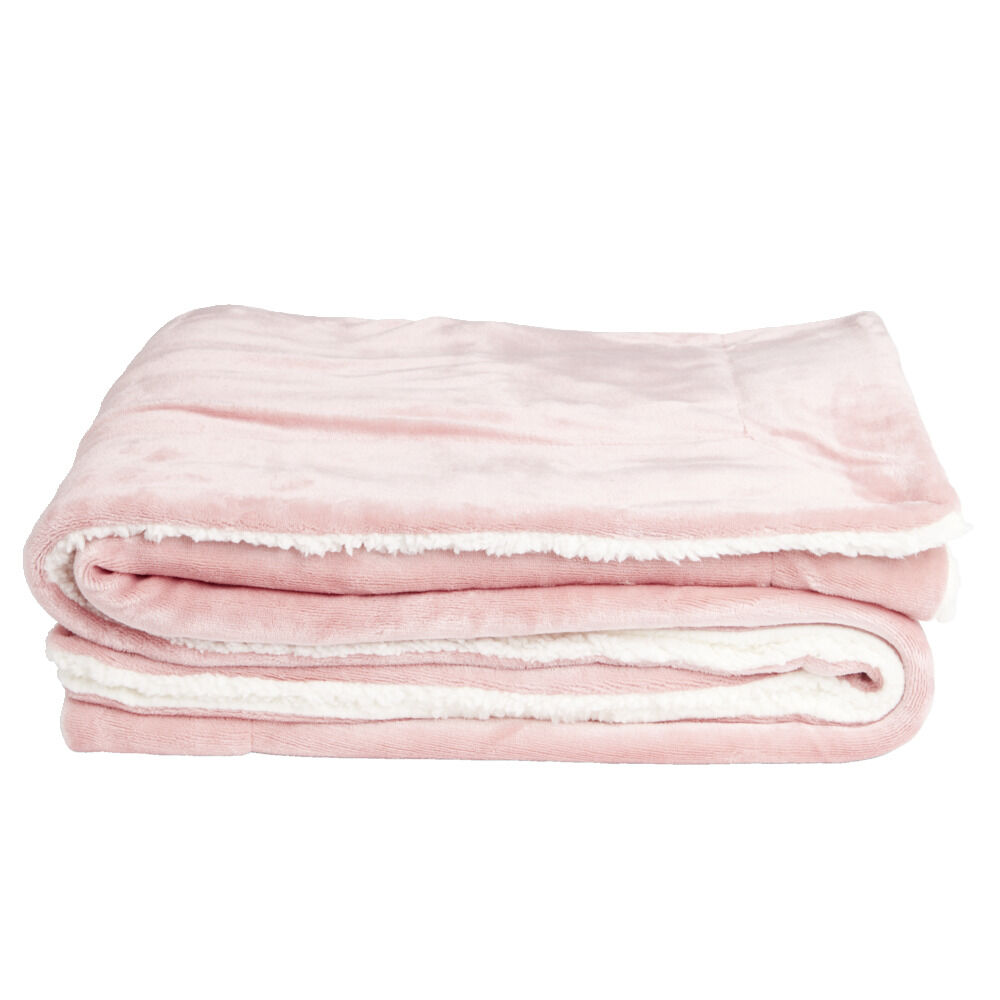 Plaid pilou pilou rose 127x152cm