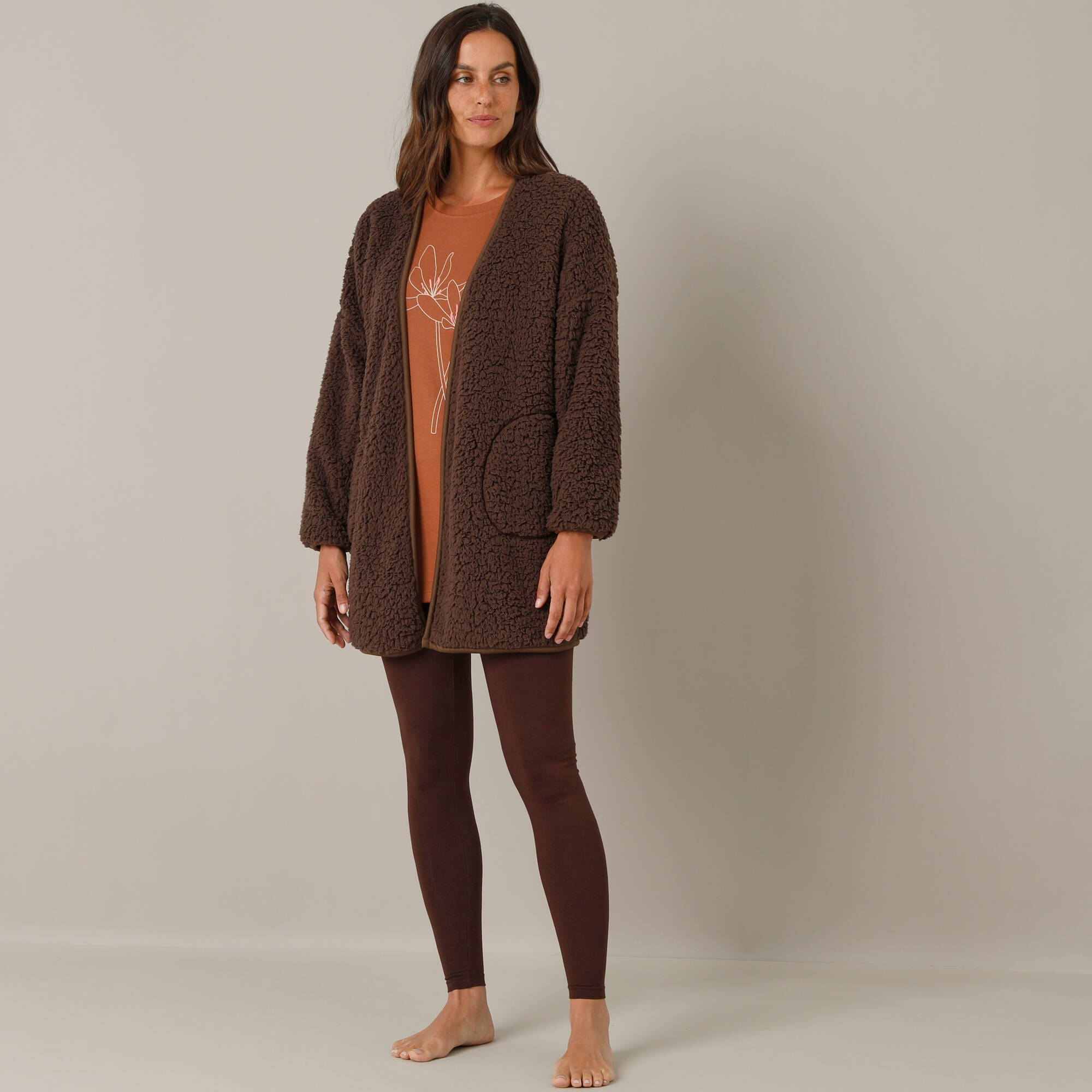 Veste d'intérieur en sherpa