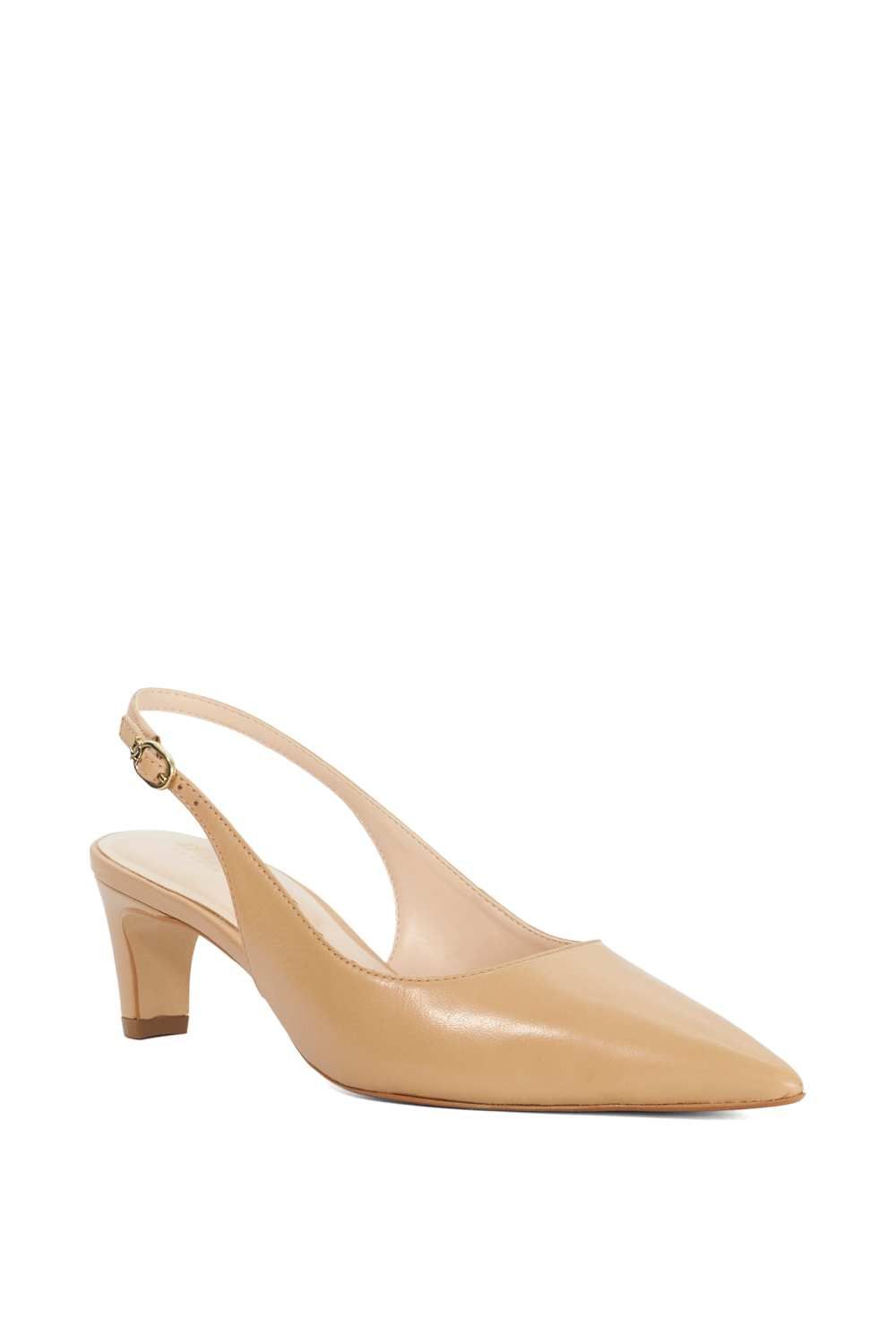 Dune London Wide Fit 'Connection' Leather Strappy Heels