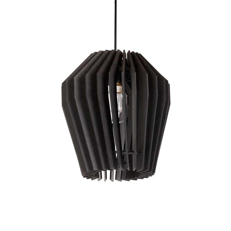 Blij Design hanglamp Corner - 1 lichts - 24 x 135  cm - zwart