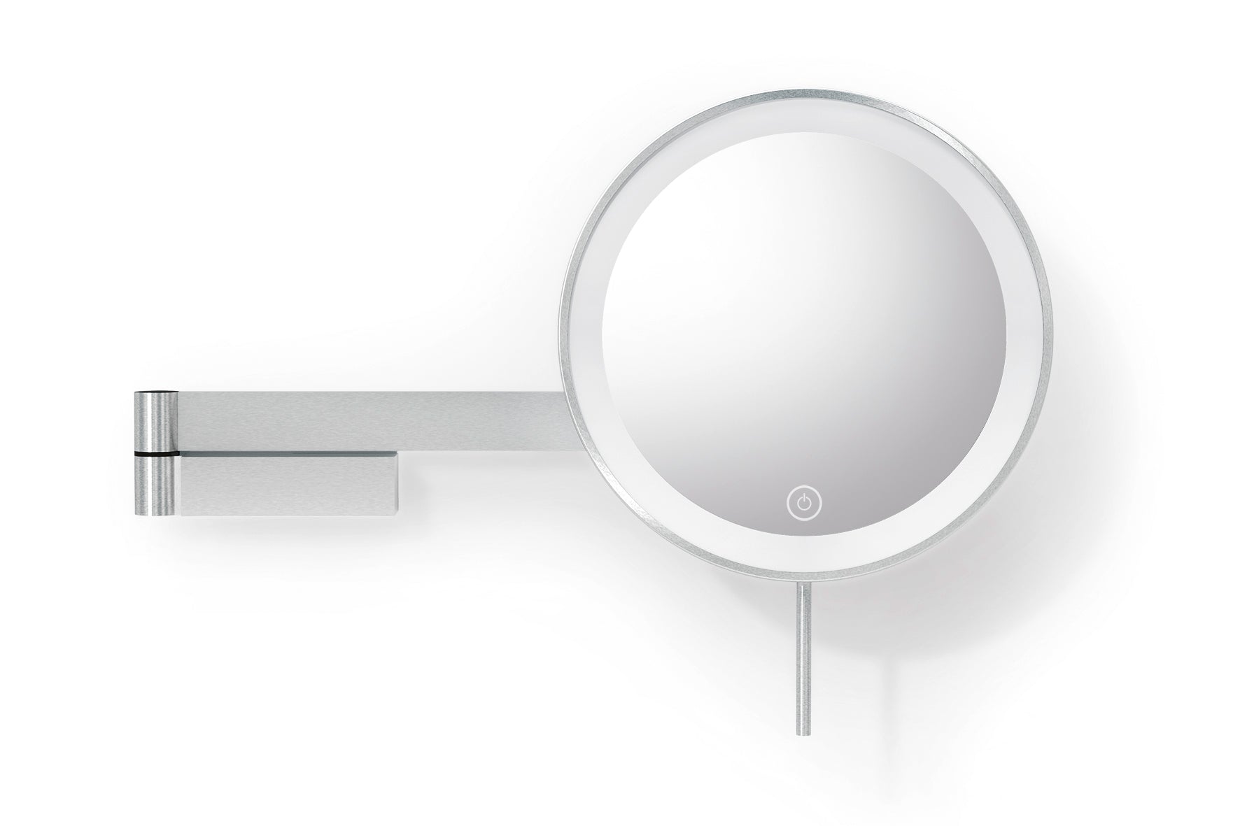 Linea Led Make Up Spiegel Wand   Grijs   Staal