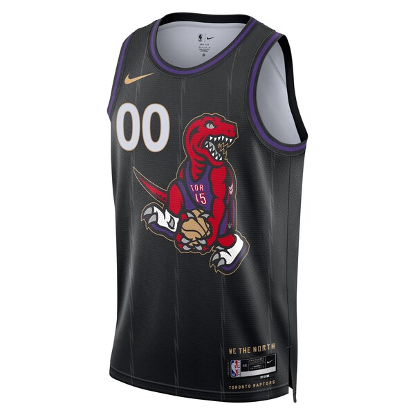 Toronto Raptors Nike Unisex 2024/25 Custom Swingman Jersey - City Edition - Black