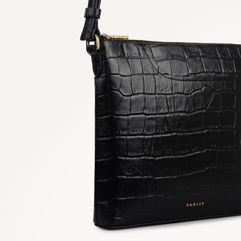 Pockets - Small Ziptop North-South Cross Body Bag