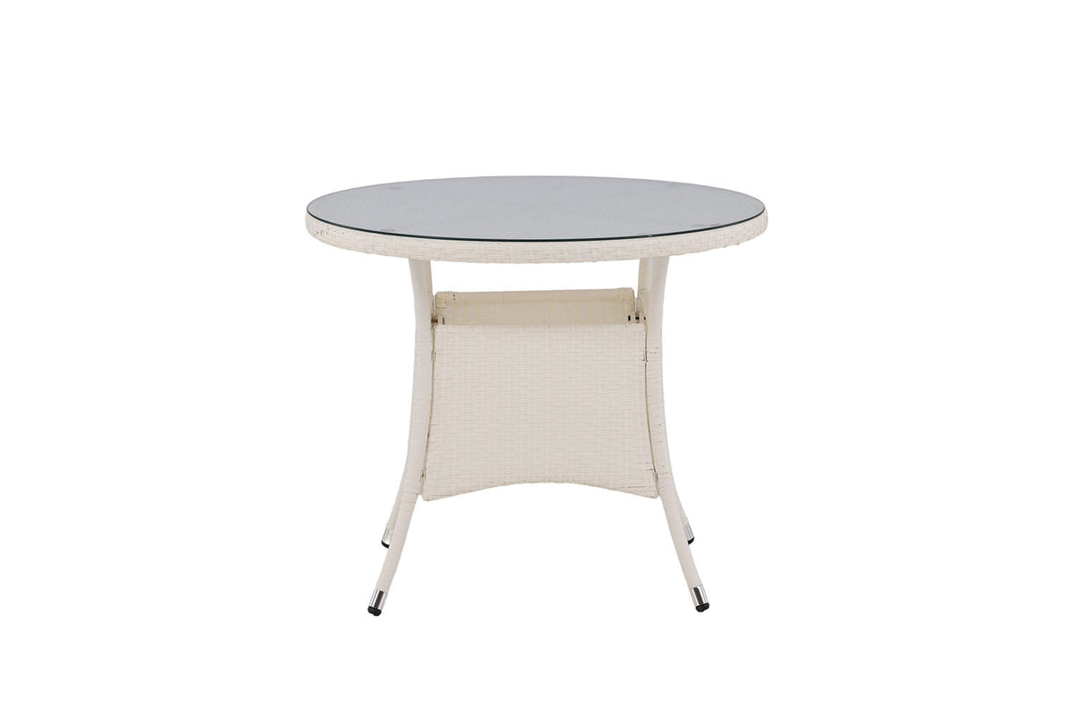 Rebellenclub Ronde Tuintafel Mykon - ø90cm - Wit