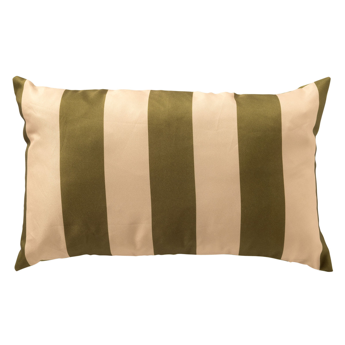 APOLLO - buitenkussen 30x50 cm - gestreept - Olive Branch - groen, beige