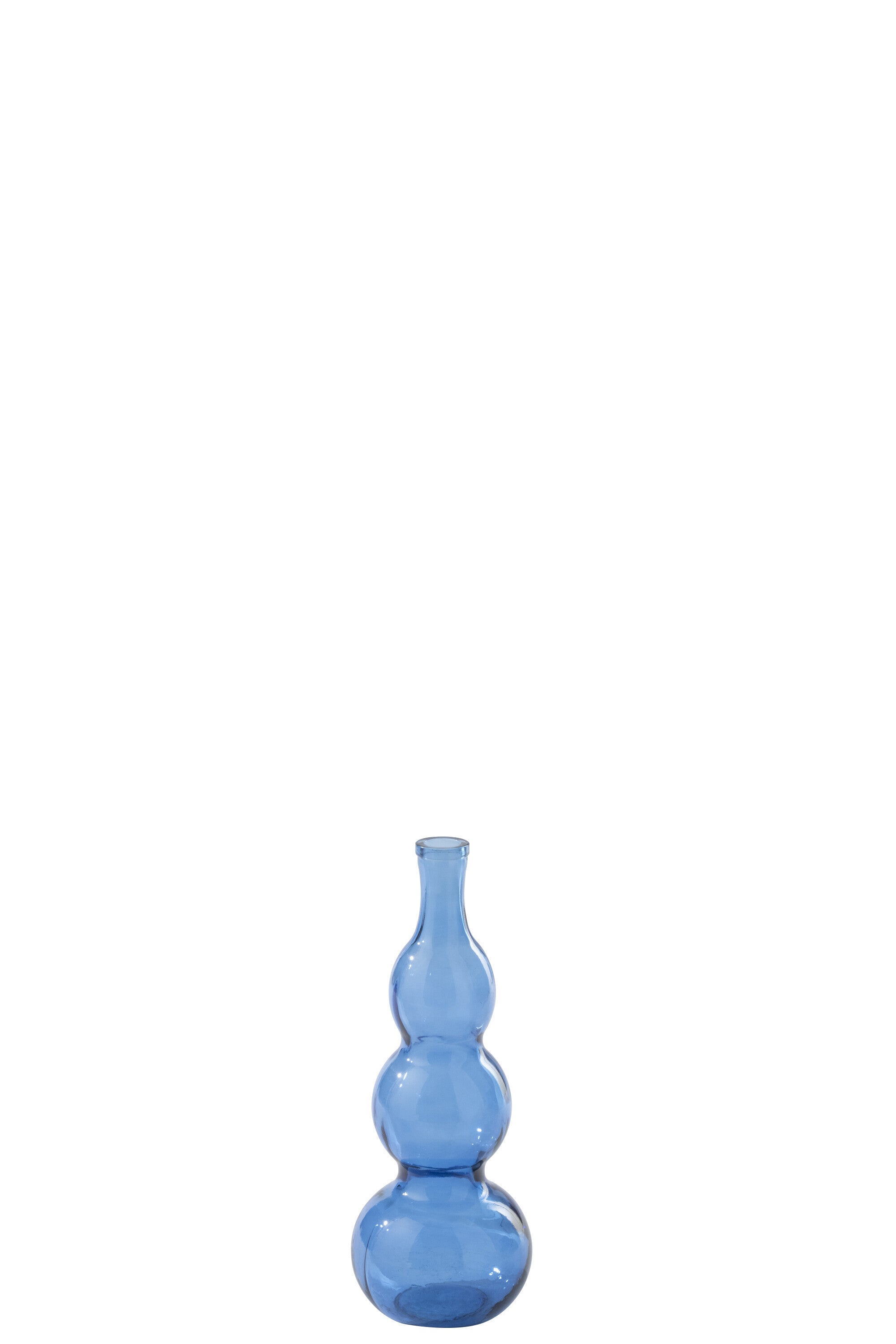J-Line vaas - glas - blauw