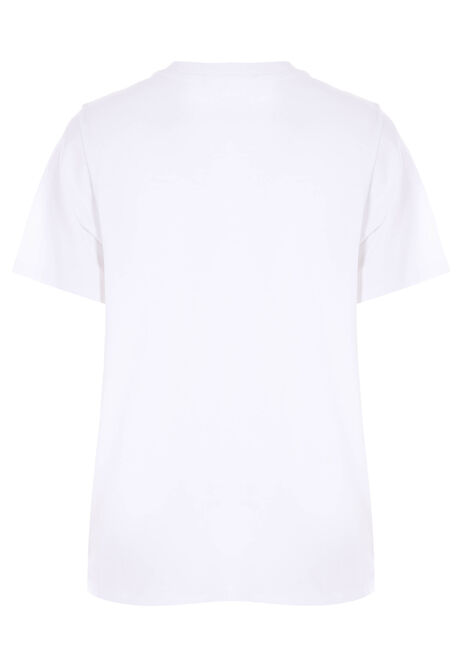 Womens White Lobster Print Cotton Rich T-Shirt