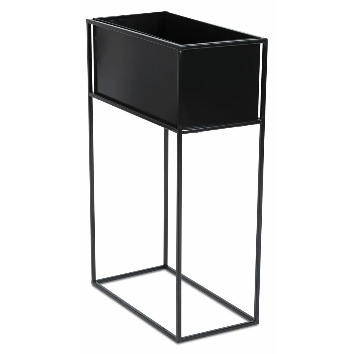 Kwietnik stojący skrzynia czarny 70 cm LOFT