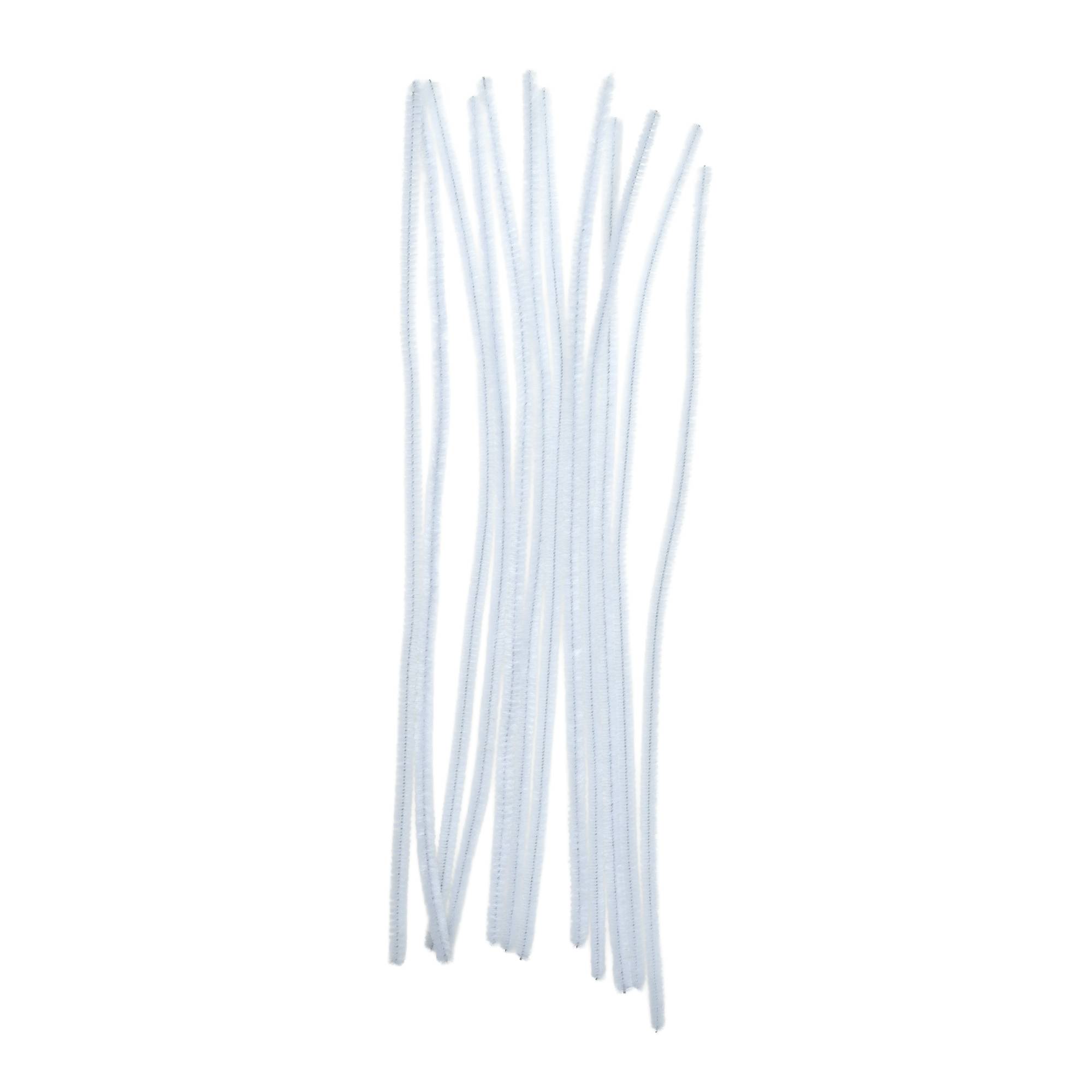 White Pipe Cleaners 12 Pack