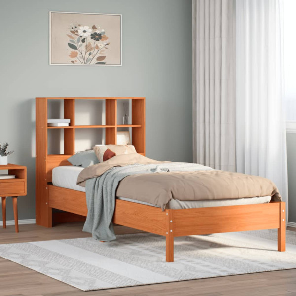 Łóżko Drewniane Rama Łóżka Sofa Brązowe Do Sypialni Pokoju 100x200 cm