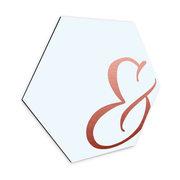 Wandbild »Buchstabe Alu-Dibond«, (BxH): x
