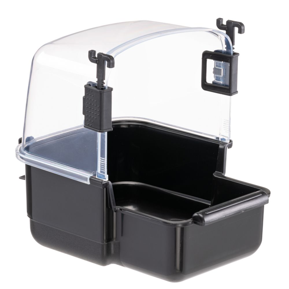 Ferplast Large Parakeet Bird Bath, black