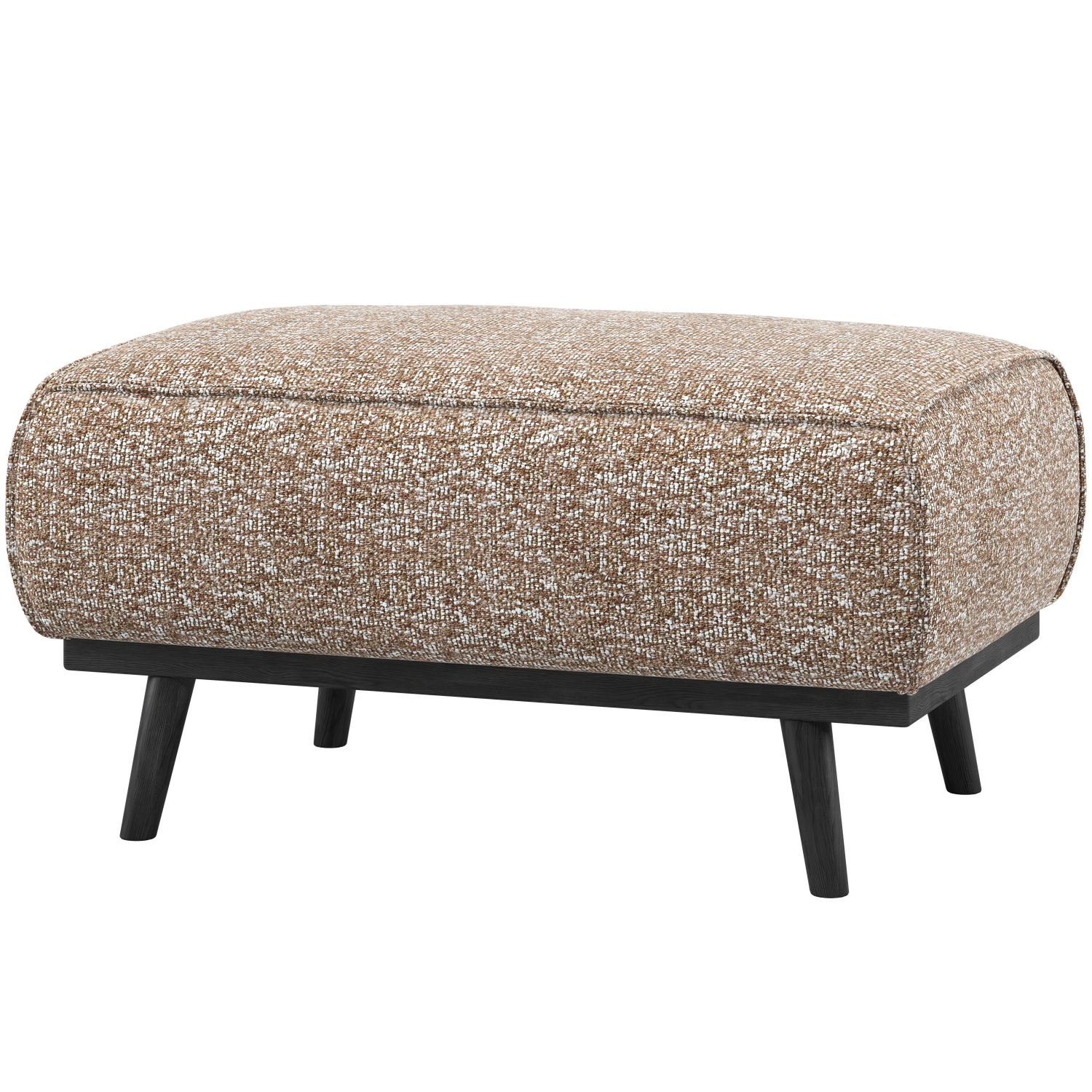 WOOOD hocker Statement - Polyester - Lichtbruin Melange - 40x80x55