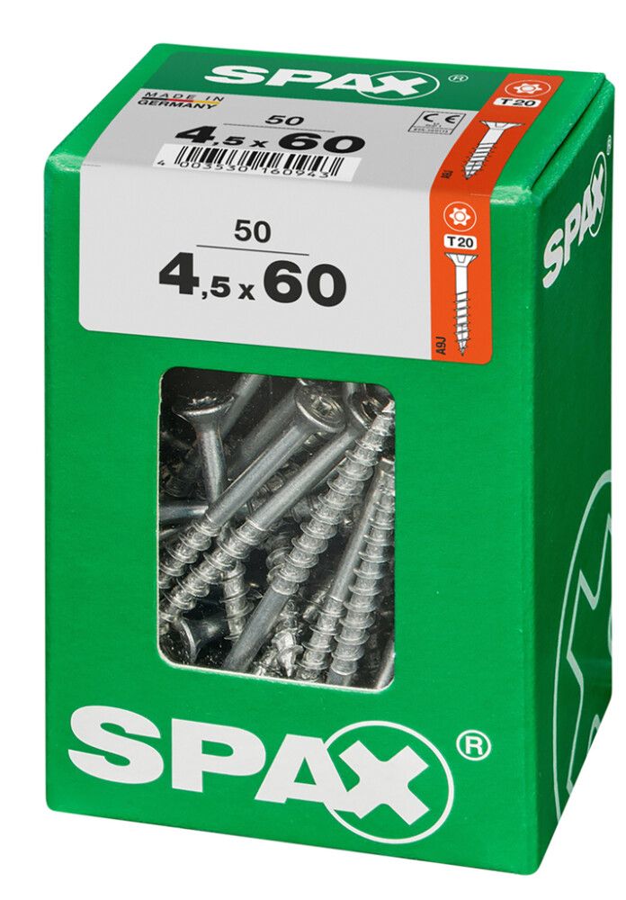 TRESKRUE SPAX TFT 4,5X60MM 50STK/PK