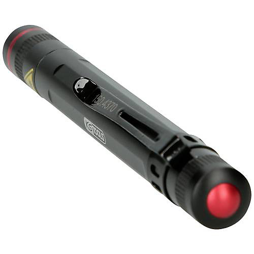 KS Tools PerfectLight 150.4370 Lampe de poche LED compacte 85 lm avec clip ceinture, aluminium, 2x AA