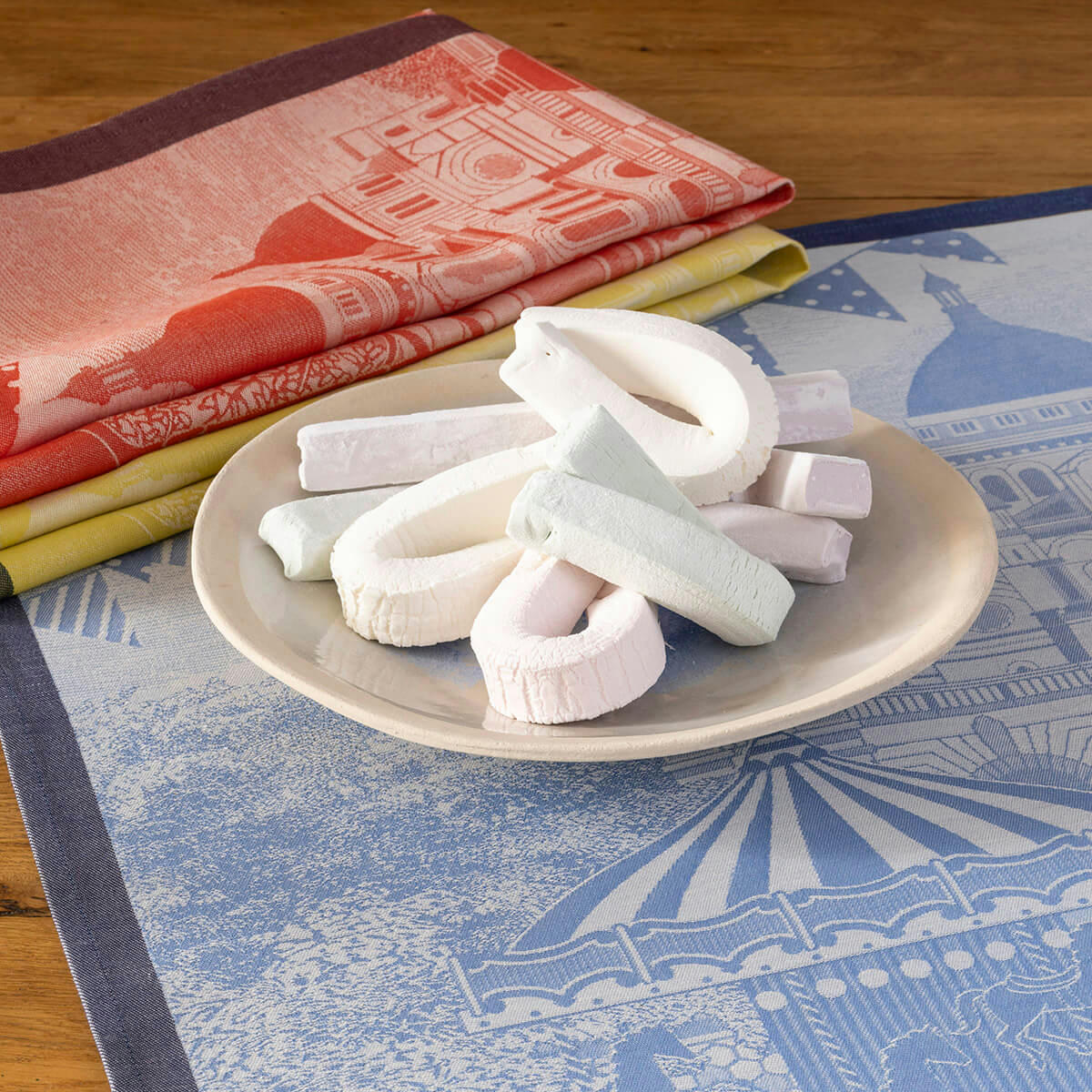 PROMENADE PARISIENNE - Torchon en coton zeste 60 x 80