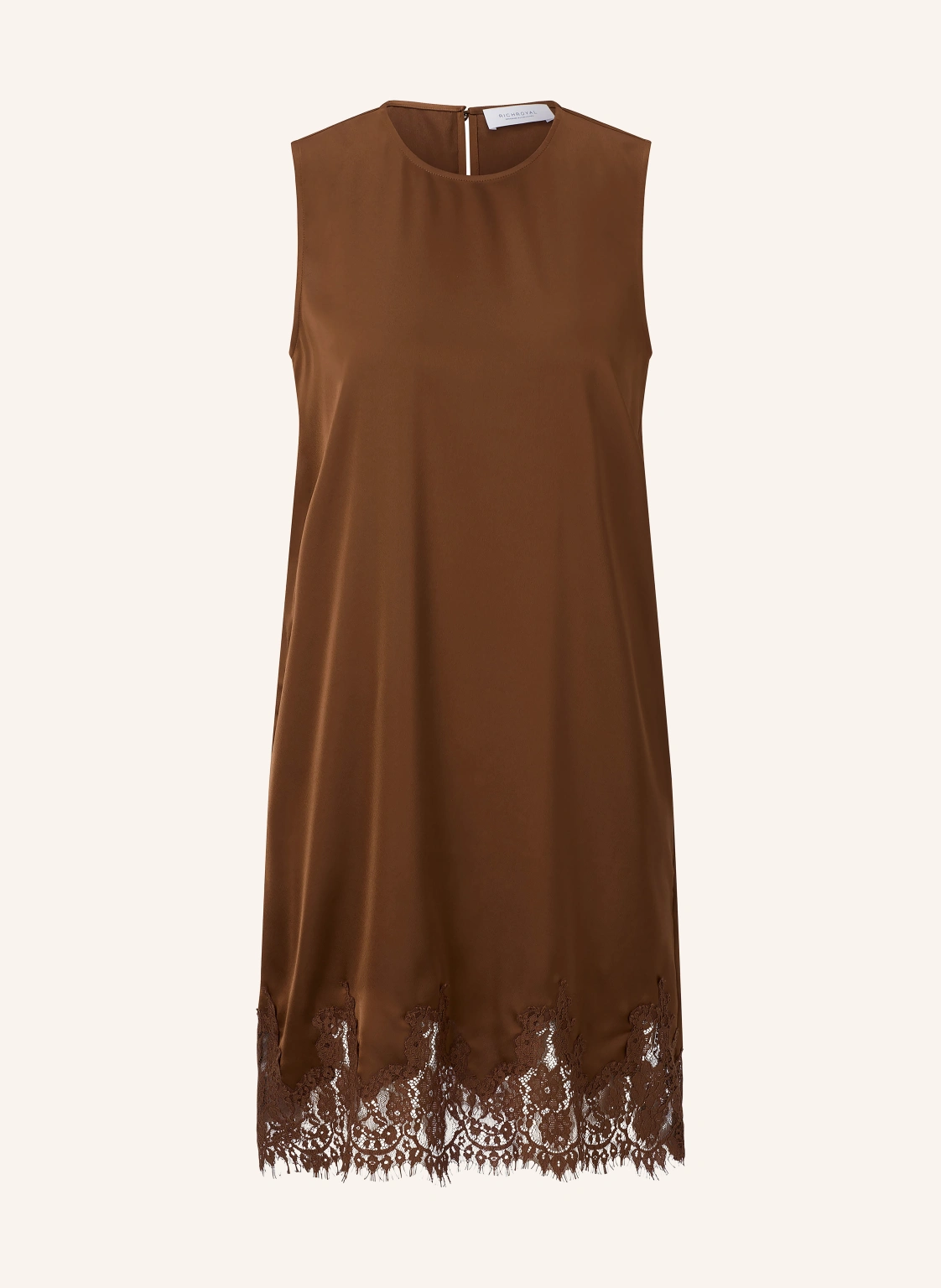 Rich & Royal Satinkleid mit Spitze