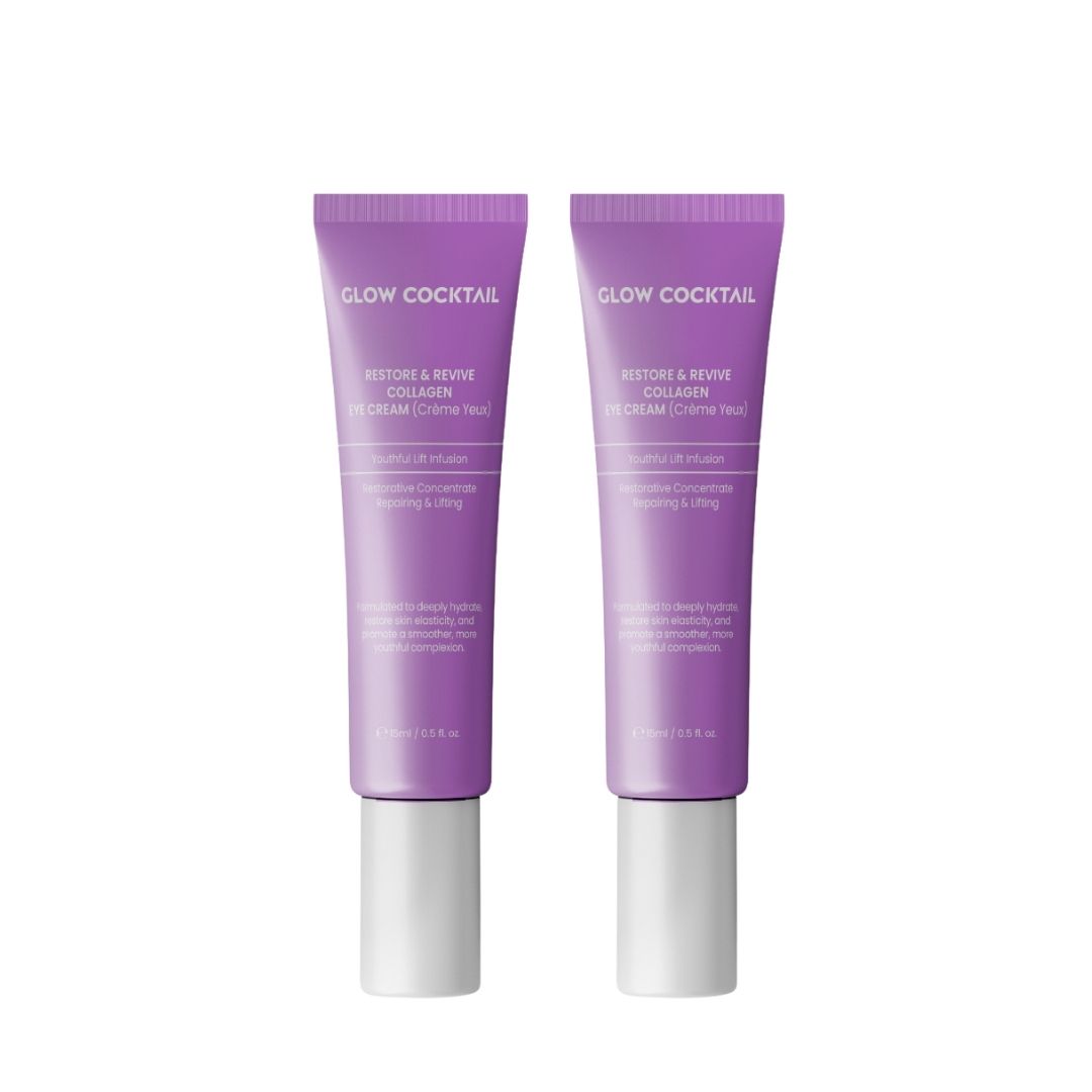 GlowCocktail London 2 X Restore & Revive Collagen Eye Cream 15Ml