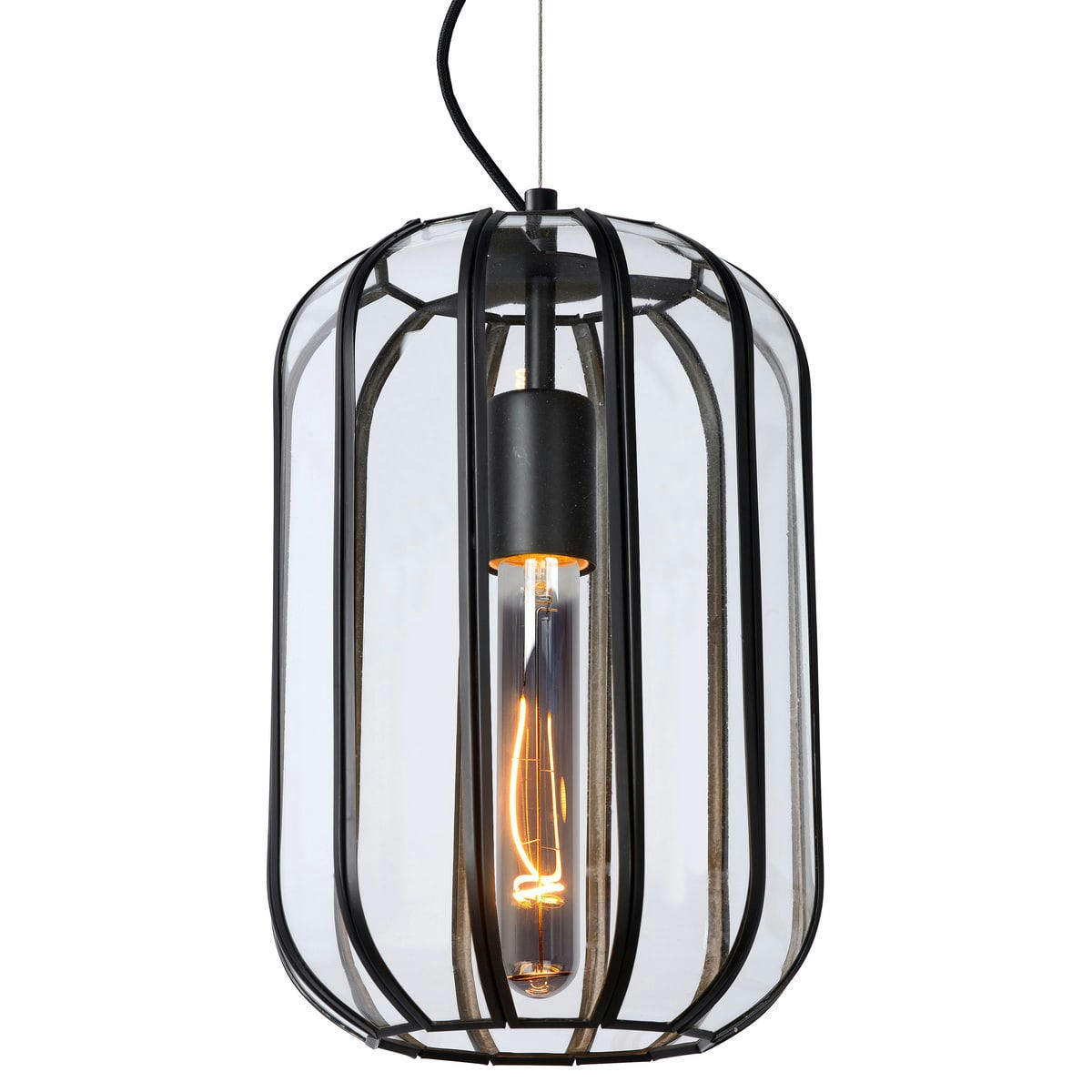 FERN - Suspension en métal noir