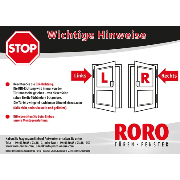Haustür »Brüssel«, Kunststoff, weiß