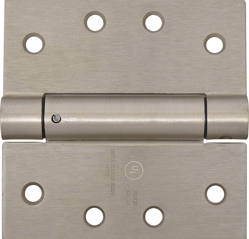 Hillman Square Corner Spring Hinges, Mounting Hardware Included, Assorted Finishes, 4-in