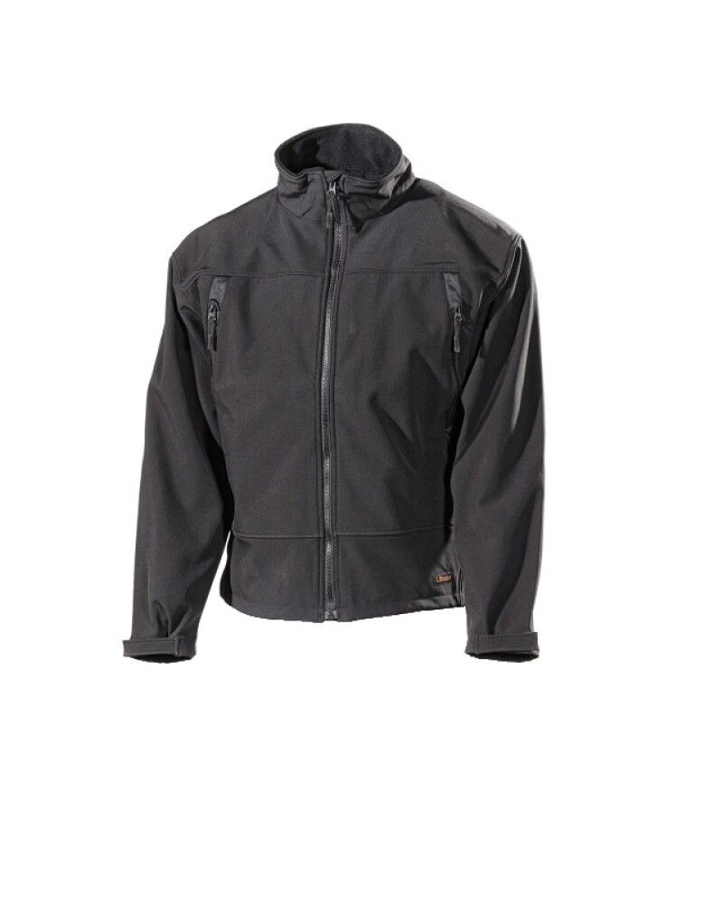 SOFTSHELLJAKKE L.BRADOR 554P SVART STR XXL