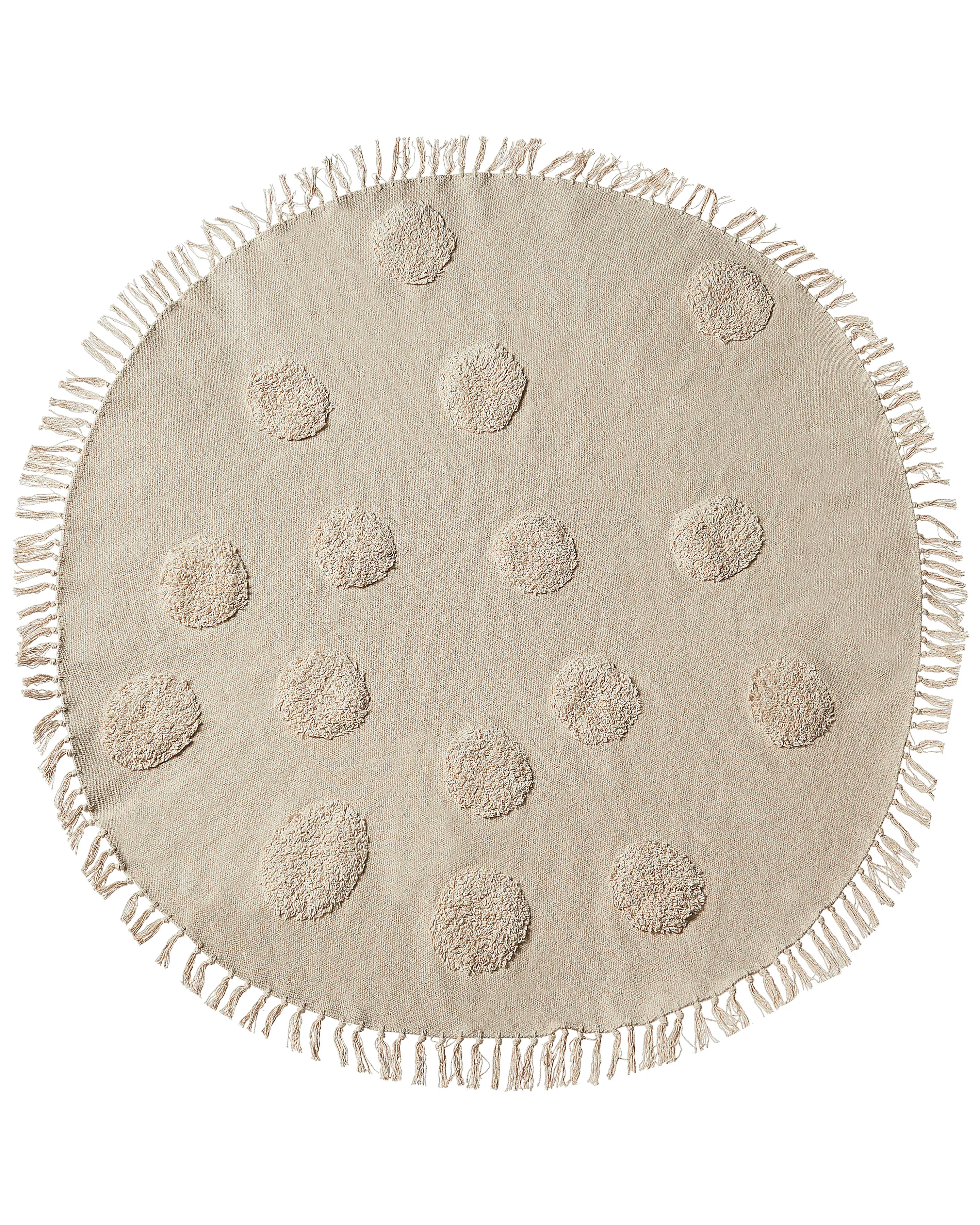 Kids Rug WAHAR Beige ? 140 cm Cotton