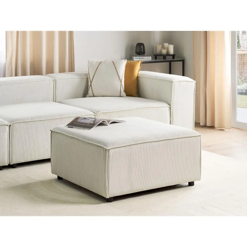 ARDAL - Ottomaan - Off-white - Corduroy