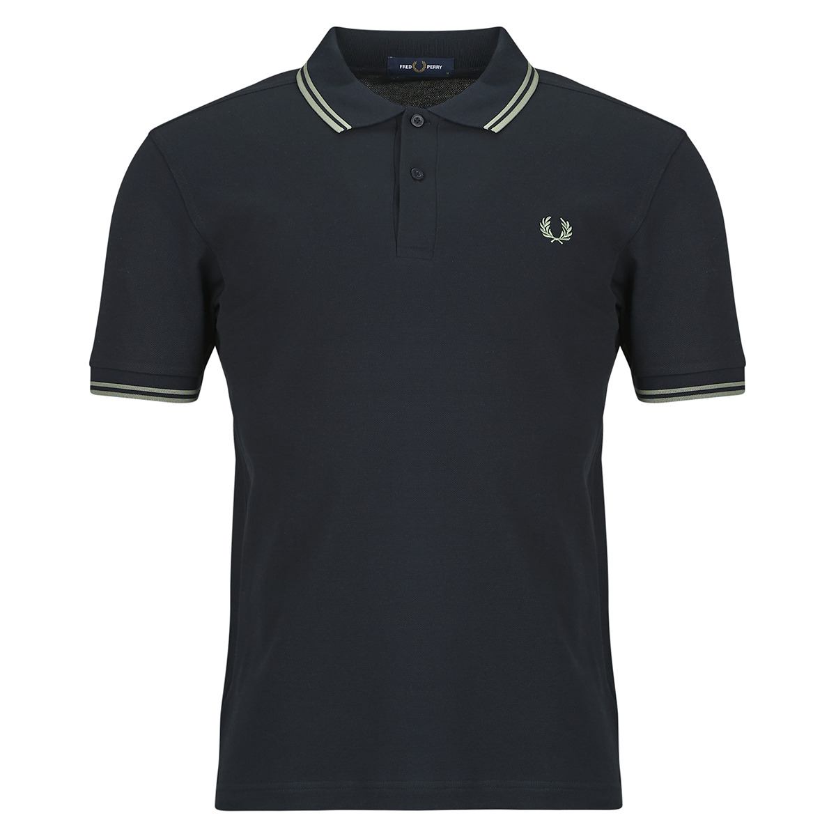 Fred Perry - TWIN TIPPED FRED PERRY SHIRT - Marine / Green