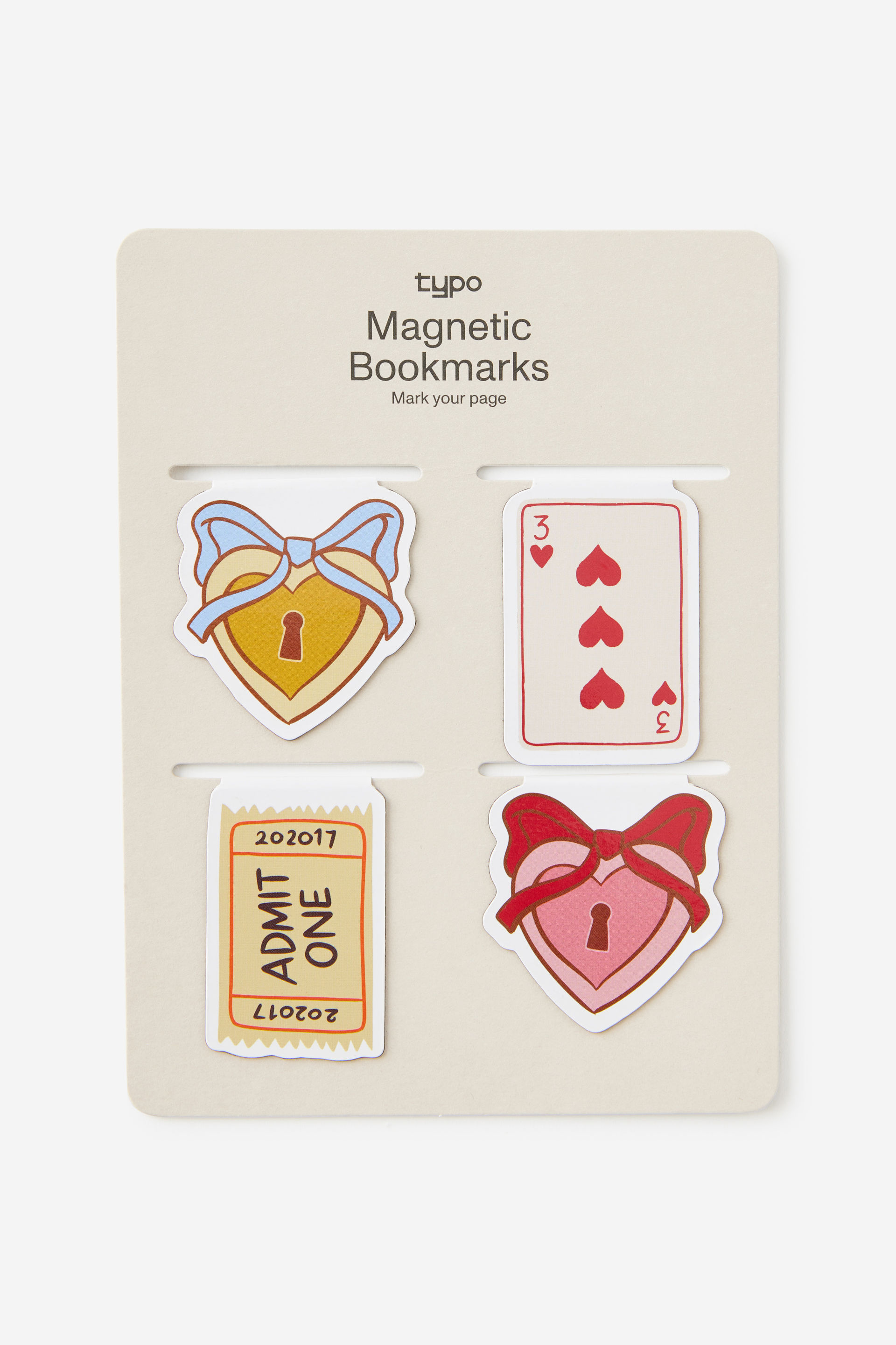 Magnetic Bookmarks 4Pk