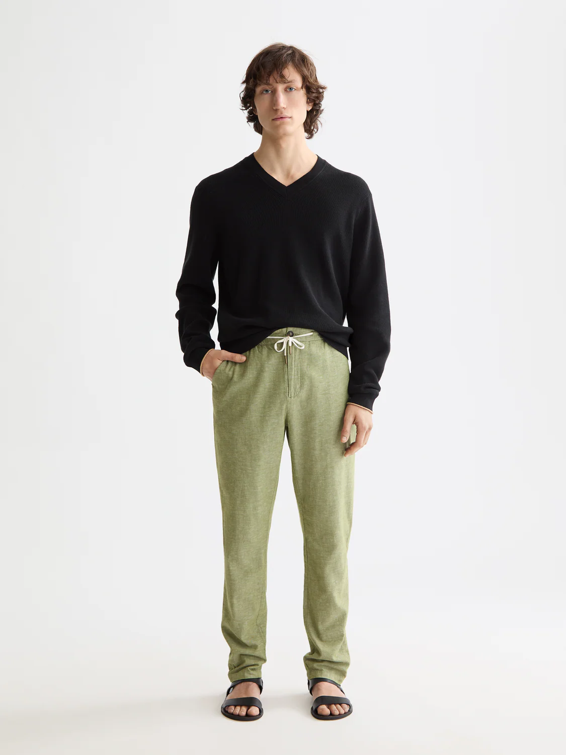 Seasonal Core - Warren Straight-Fit Cotton Linen Jogger